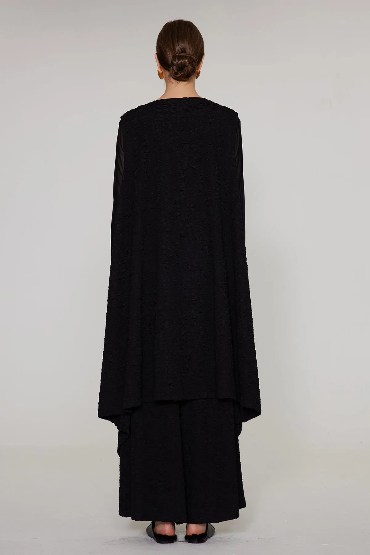 Oversize Vest And Wide Leg Two Set