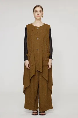 Oversize Vest And Wide Leg Two Set