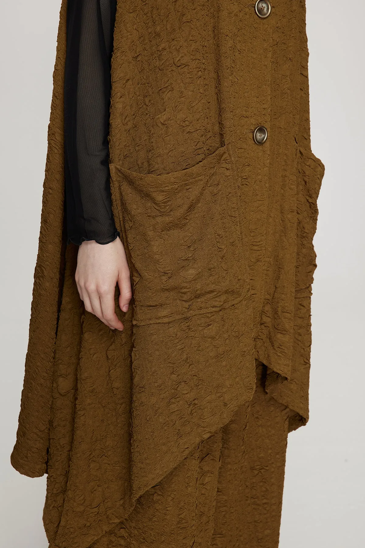 Oversize Vest And Wide Leg Two Set