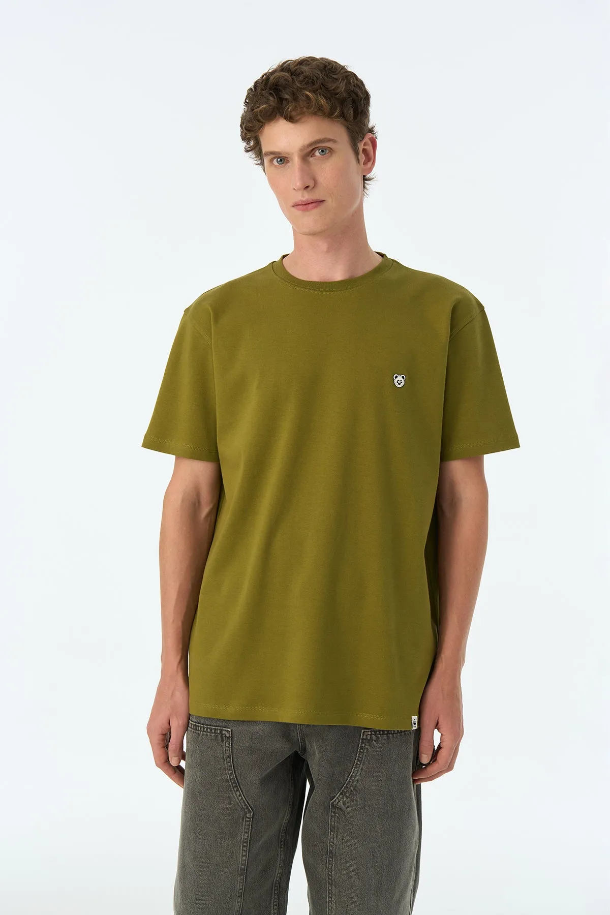 Panda Premium T-Shirt - Haki