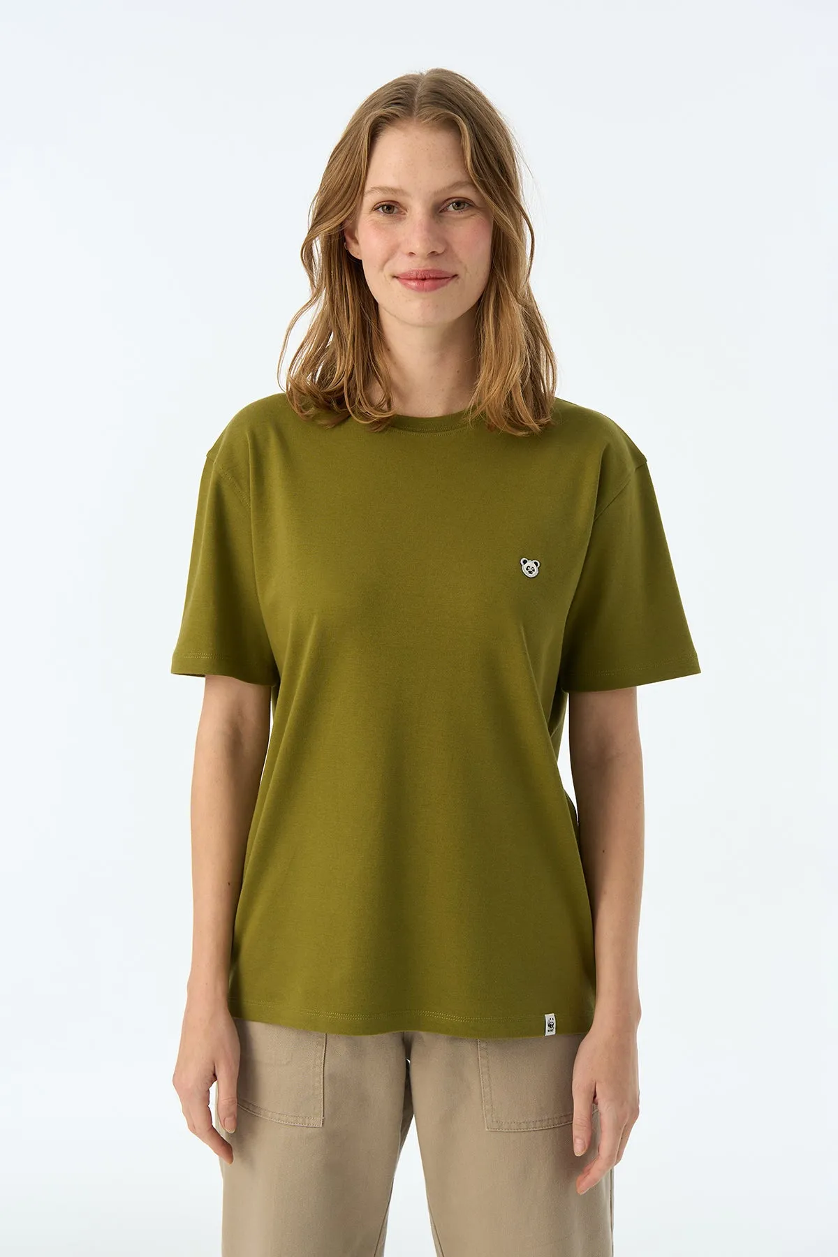 Panda Premium T-Shirt - Haki