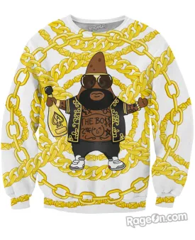 Patrick Ross White Crewneck Sweatshirt