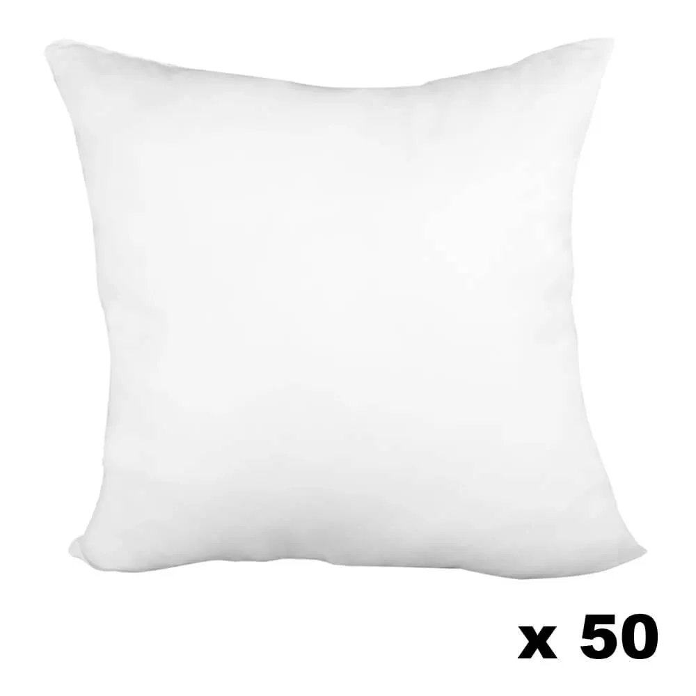 Pillow Form 12" x 12" (Polyester Fill) - Premium Fabric Cover