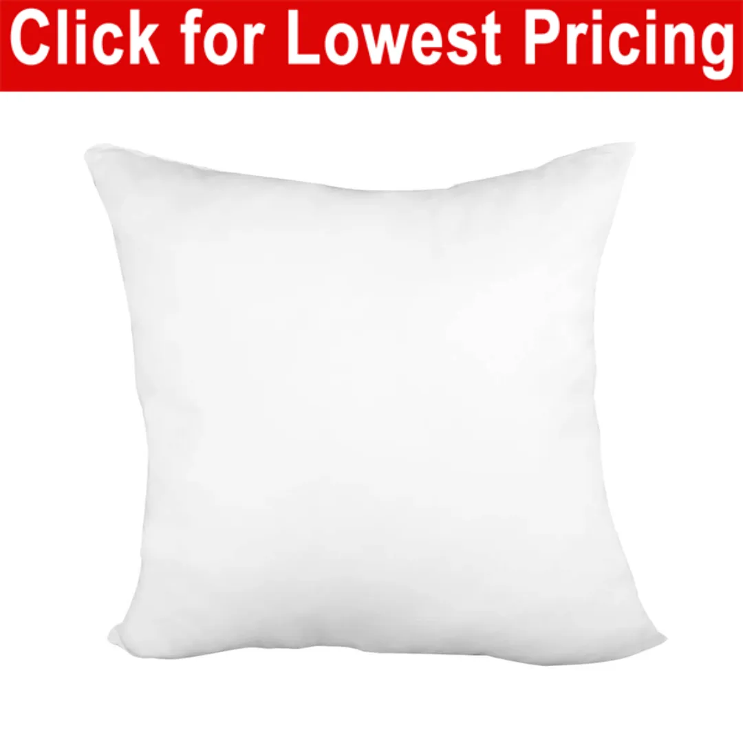 Pillow Form 18" x 18" (Polyester Fill) -  Premium Fabric Cover