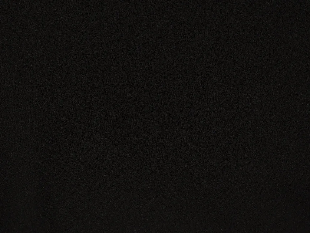 Plain Black Premium Georgette Fabric