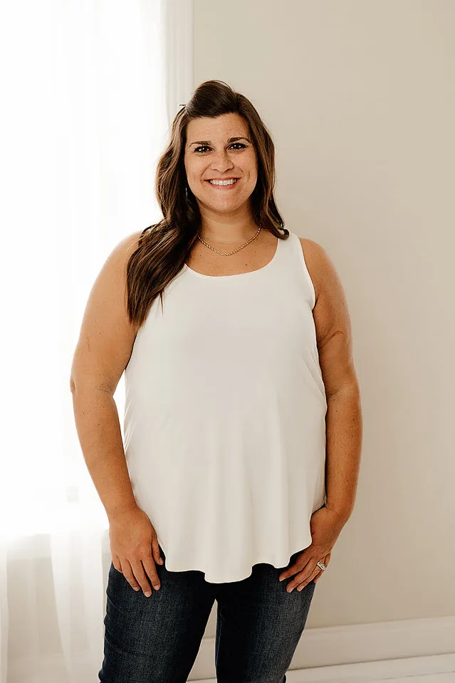 Plus Premium Fabric Sleeveless