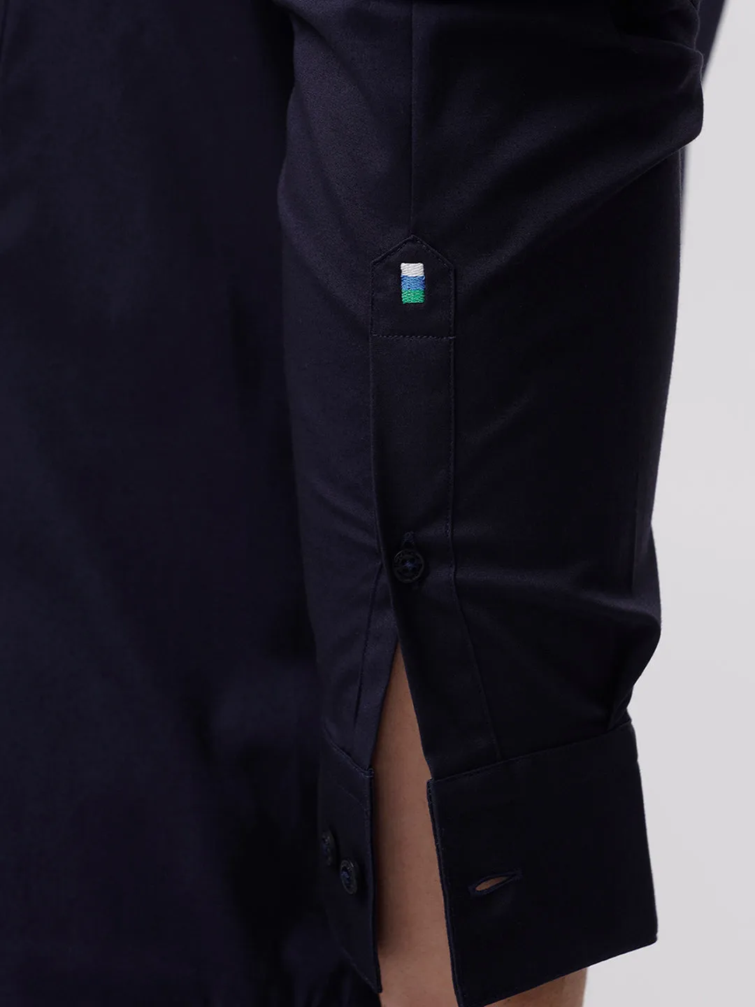 Powell Peacoat Slim Fit Cotton Shirt
