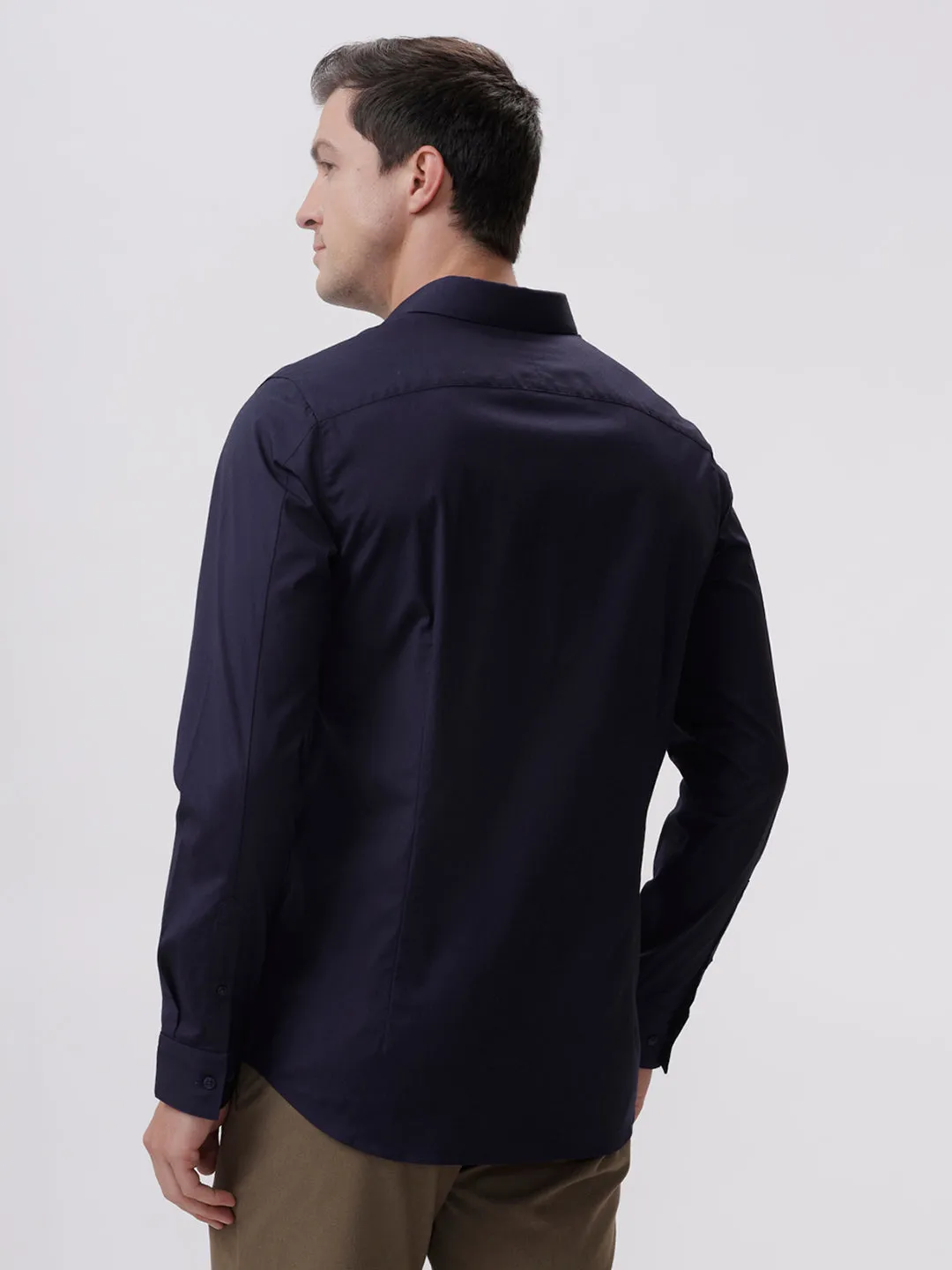 Powell Peacoat Slim Fit Cotton Shirt