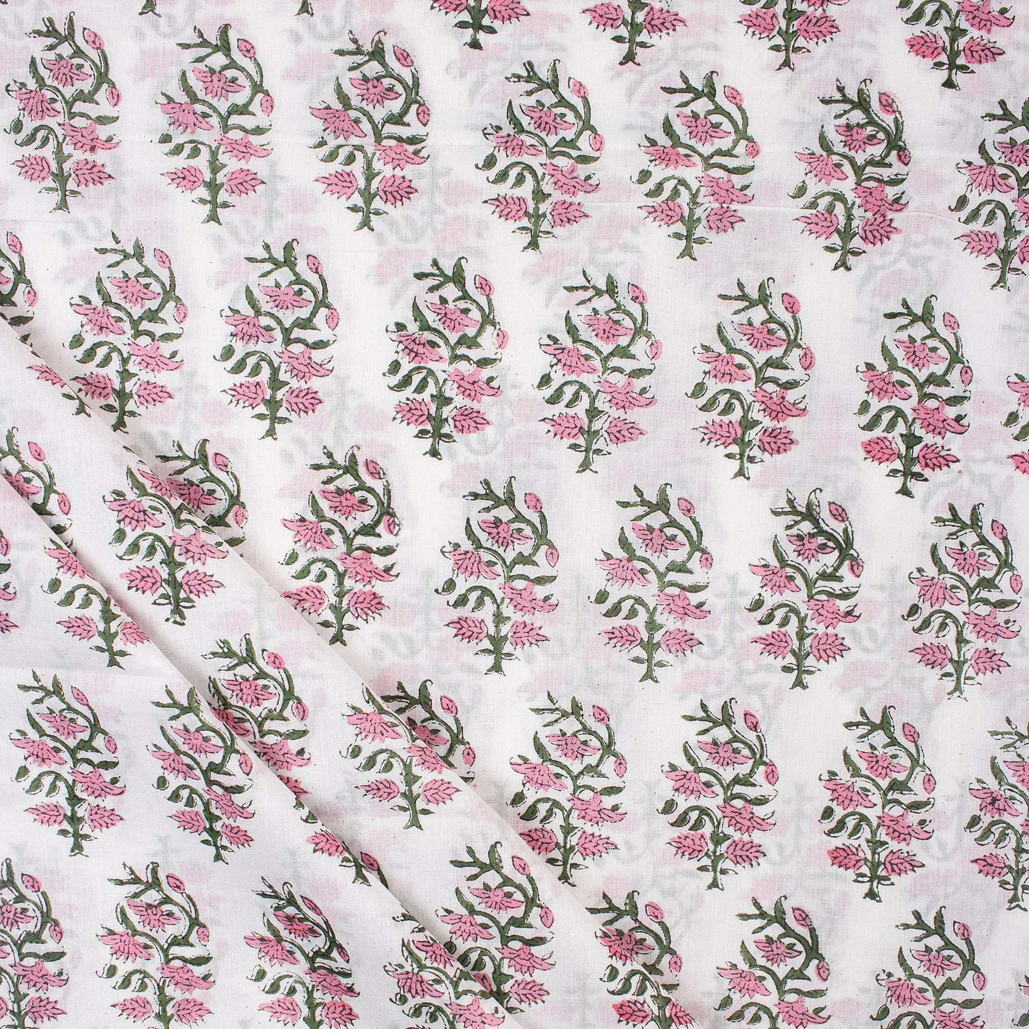 Premium Natural Dye Cotton Block Print Fabric