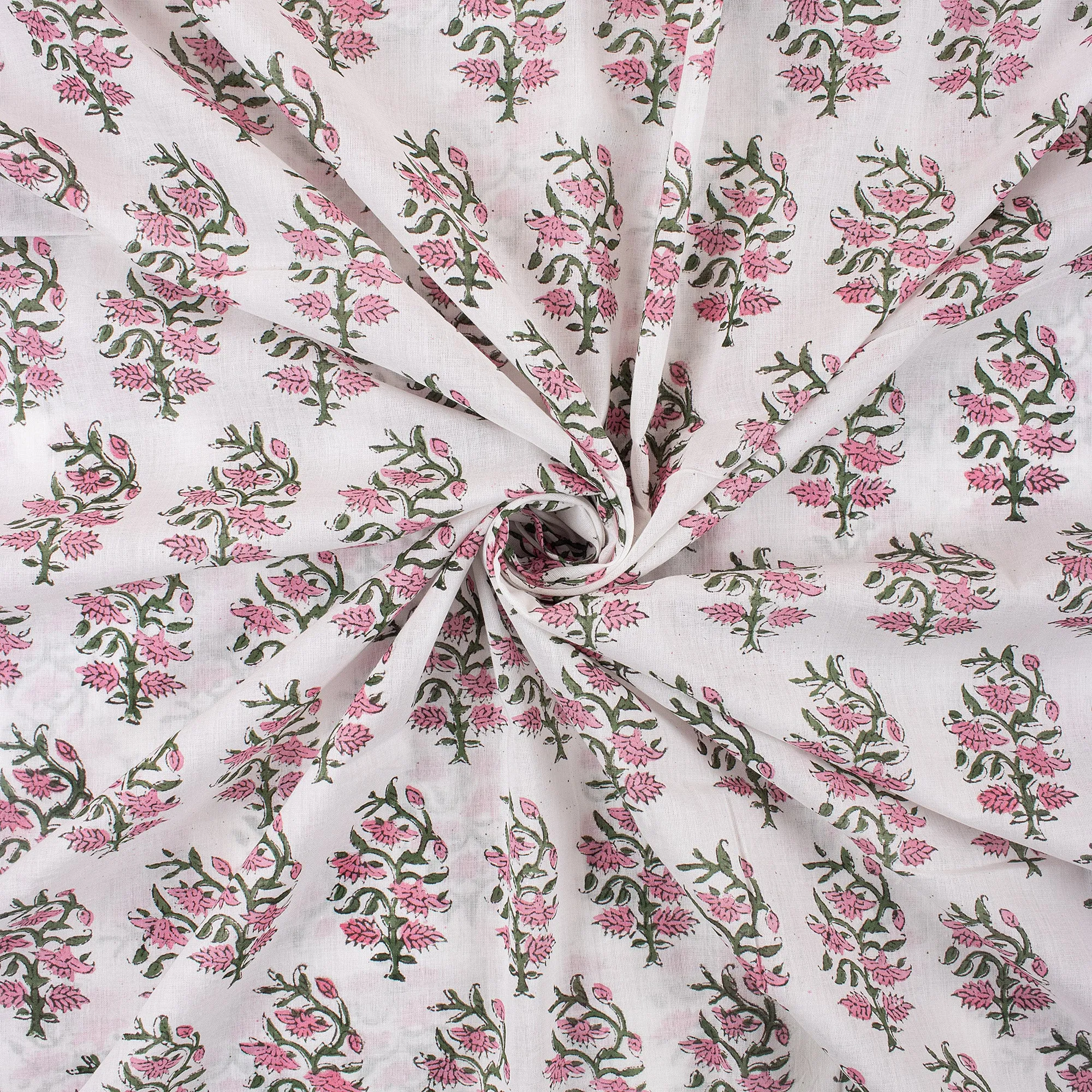 Premium Natural Dye Cotton Block Print Fabric