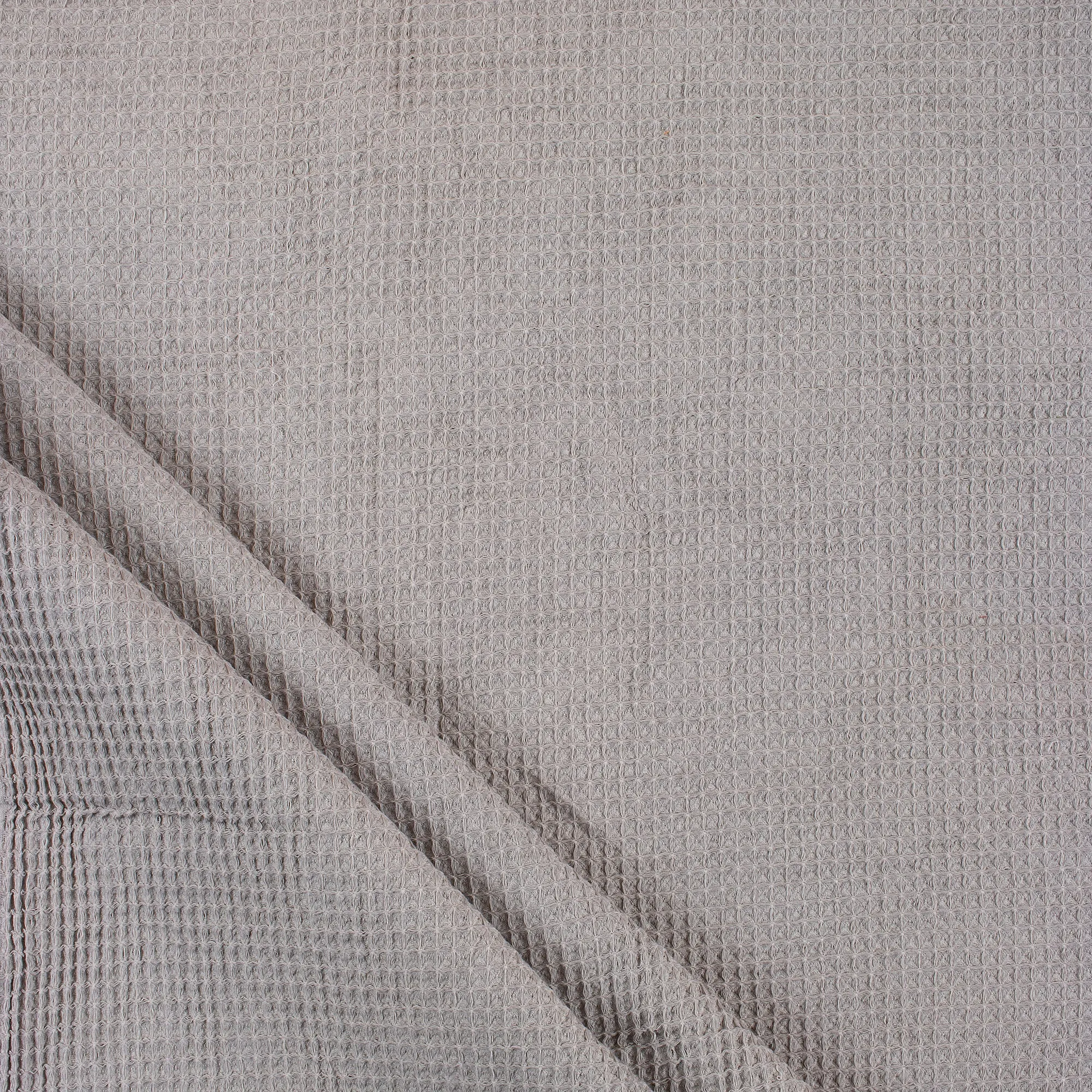 Premium Plain Cotton Waffle Fabric