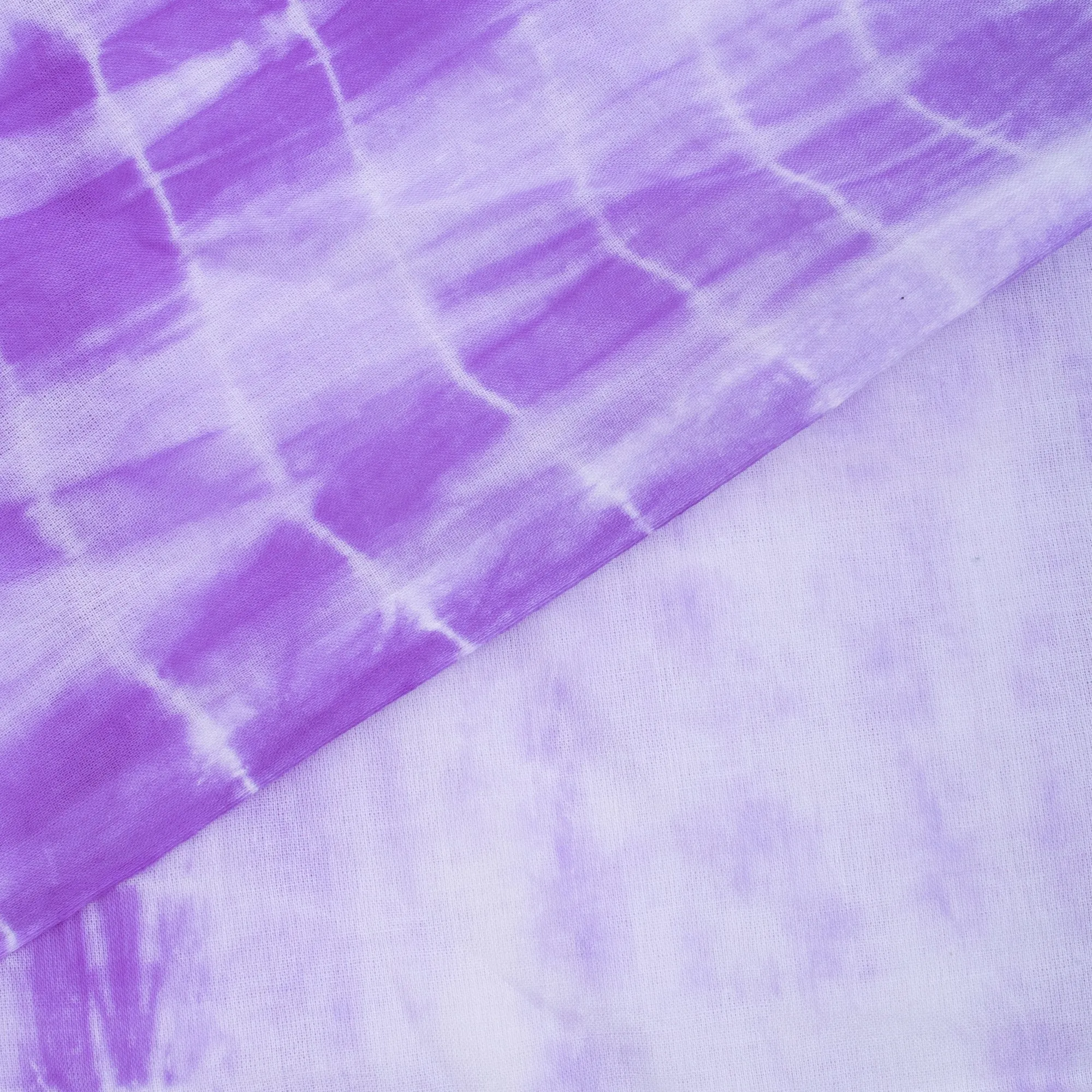 Premium Purple Shibori Cotton Fabric