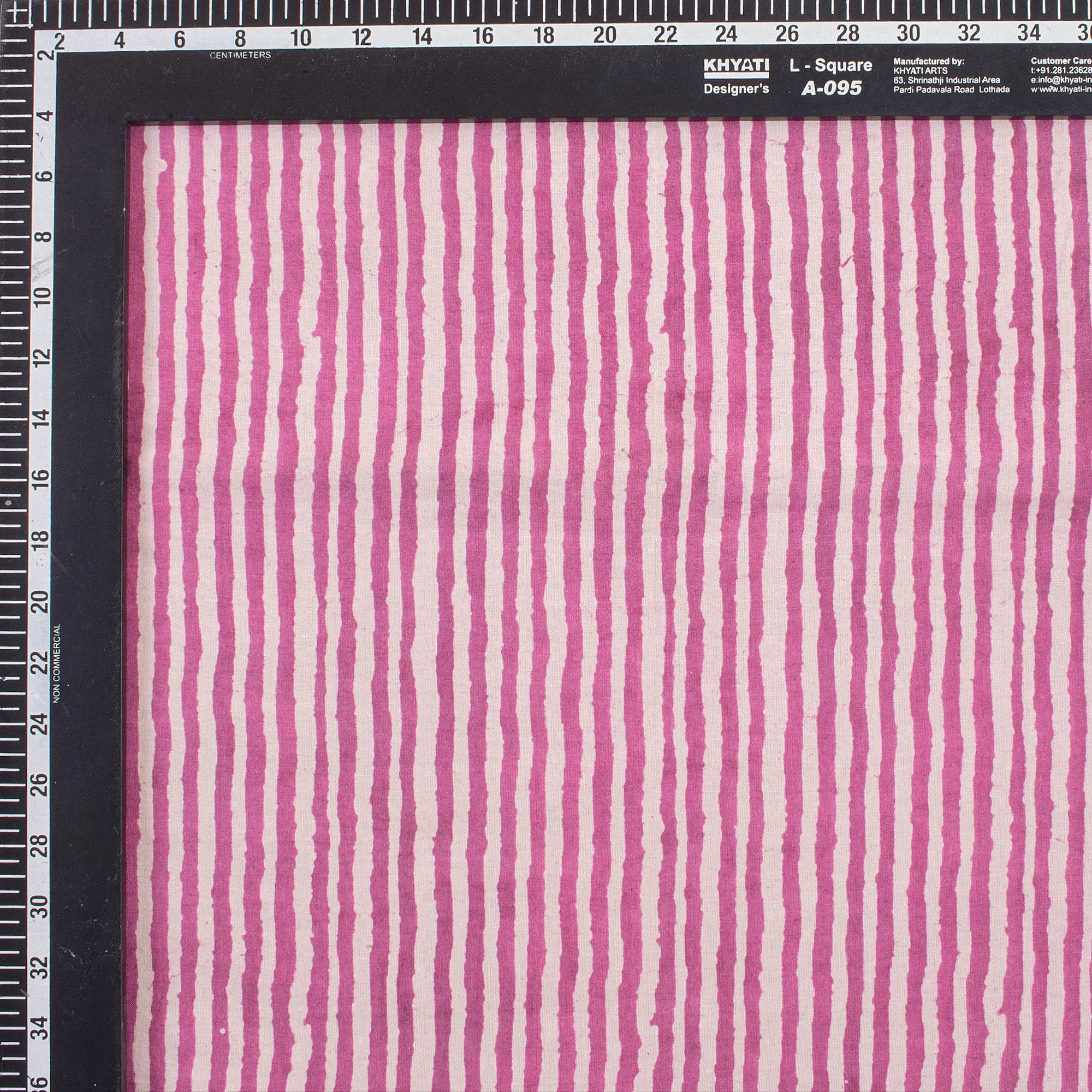 Premium Striped Dabu Print Fabric