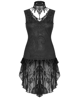 Punk Rave Asterleine Womens Tailed Gothic Tank Top - Black