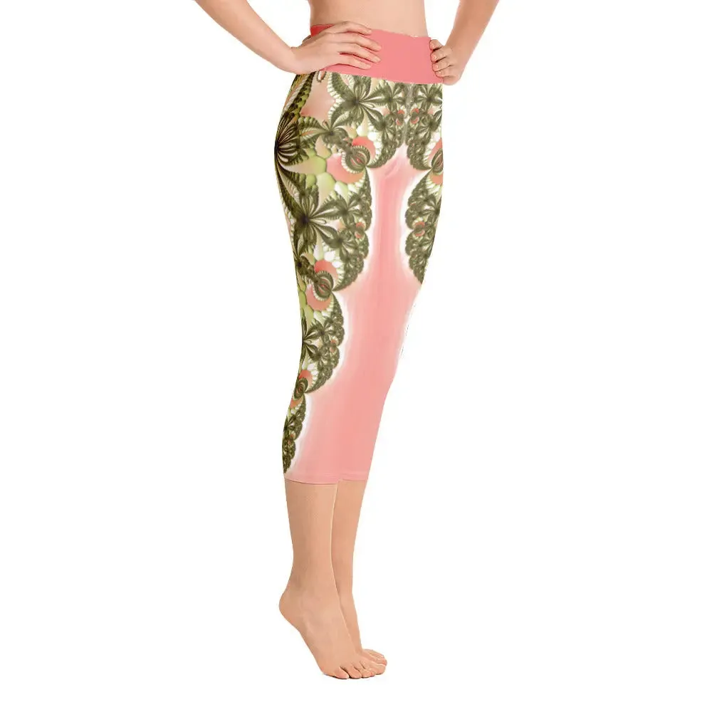 "Wild Lily" Collection - Yoga Capri Leggings