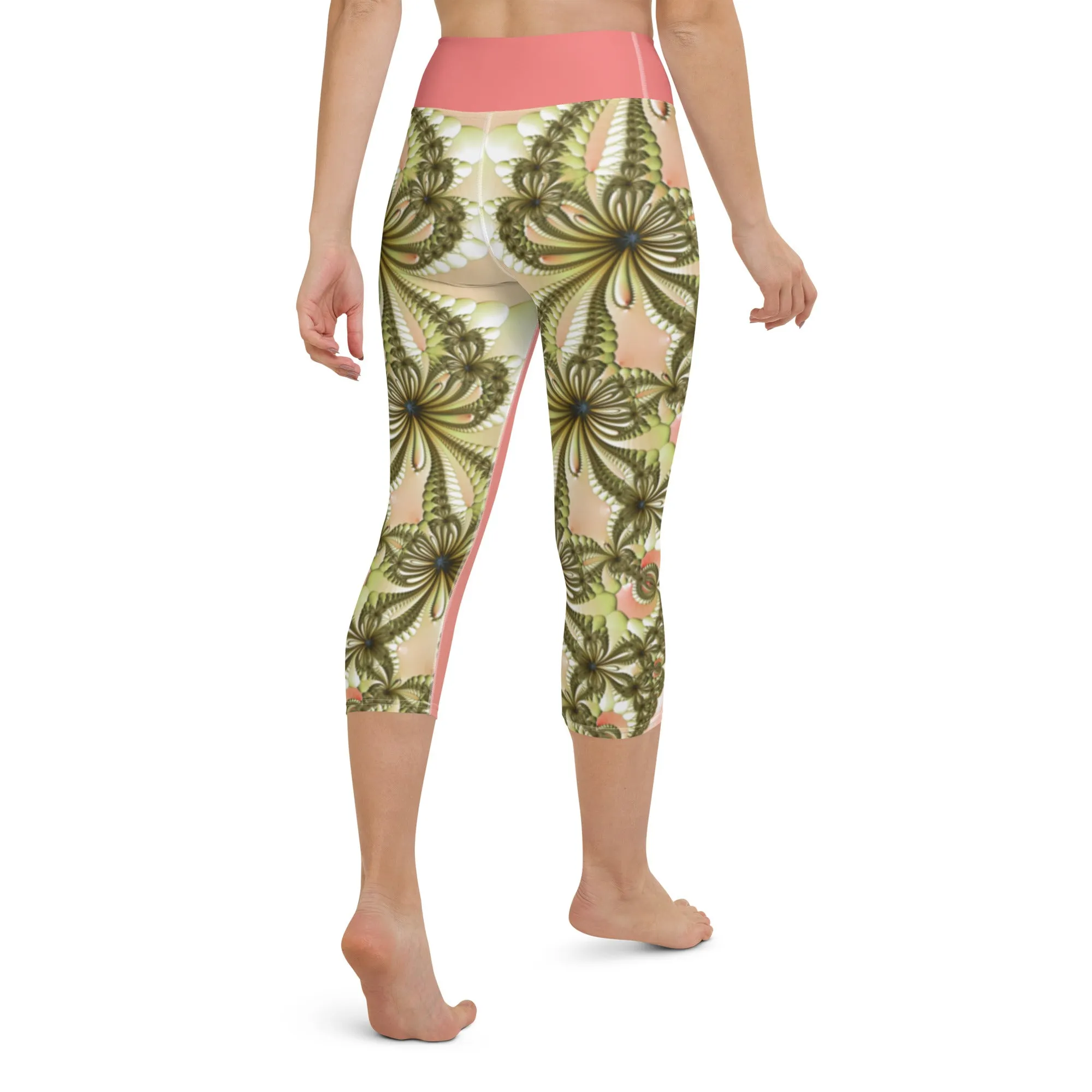 "Wild Lily" Collection - Yoga Capri Leggings