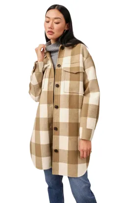 Rails Jaro Coat- Ivory Camel Buffalo Check