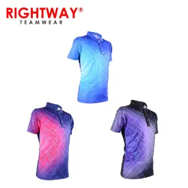 RightWay MOF 38 Men’s Neon-Tech Galaxy Collared Polo T-Shirt