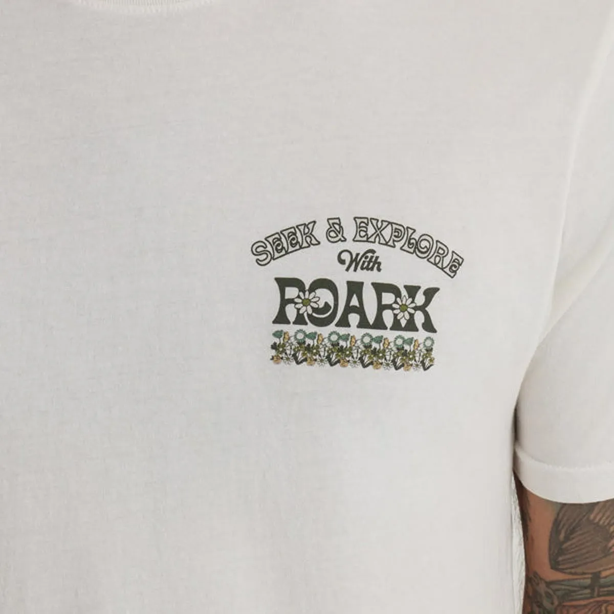 Roark Seek And Explore T-Shirt - Off White