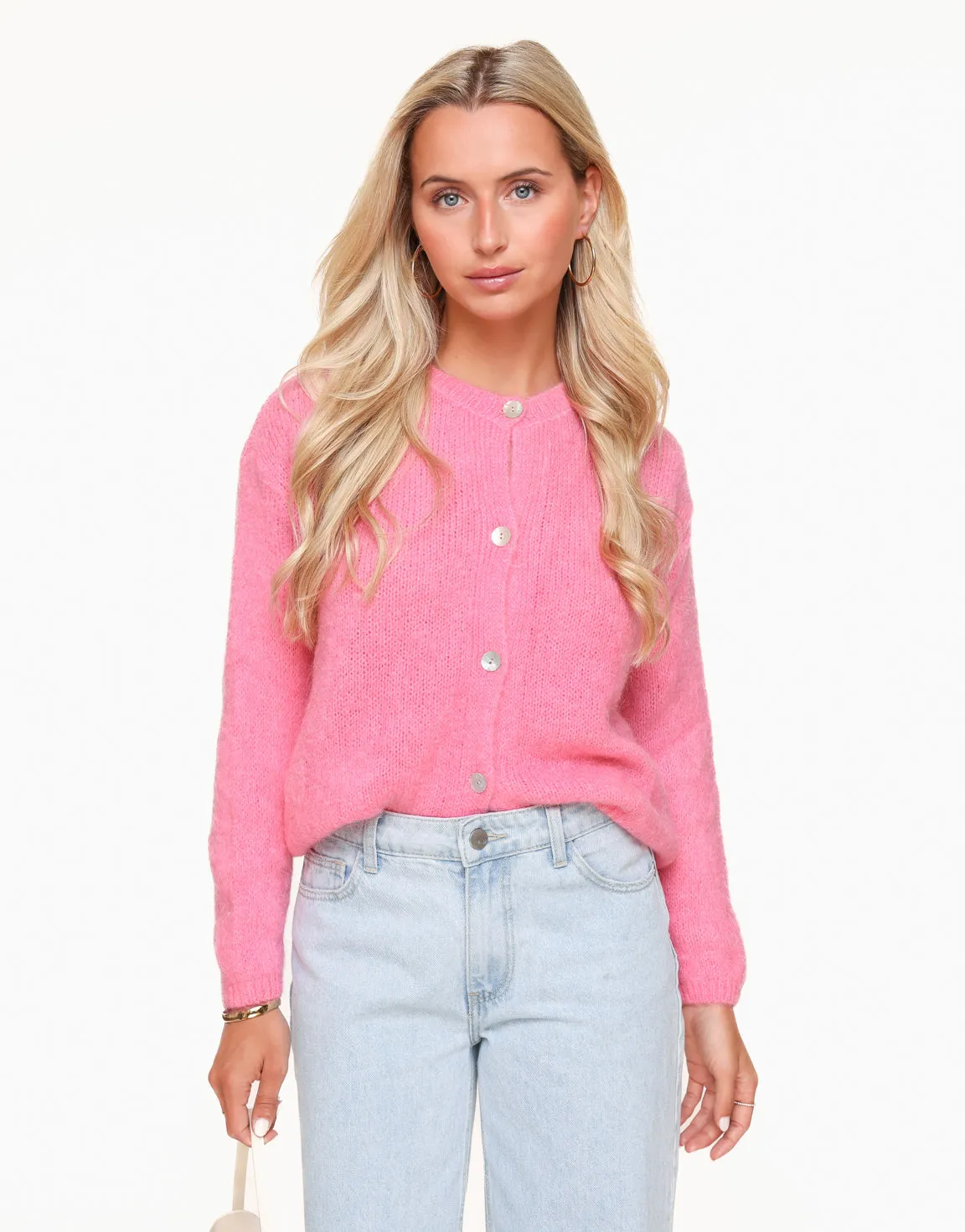 Roze Gebreide - Vest