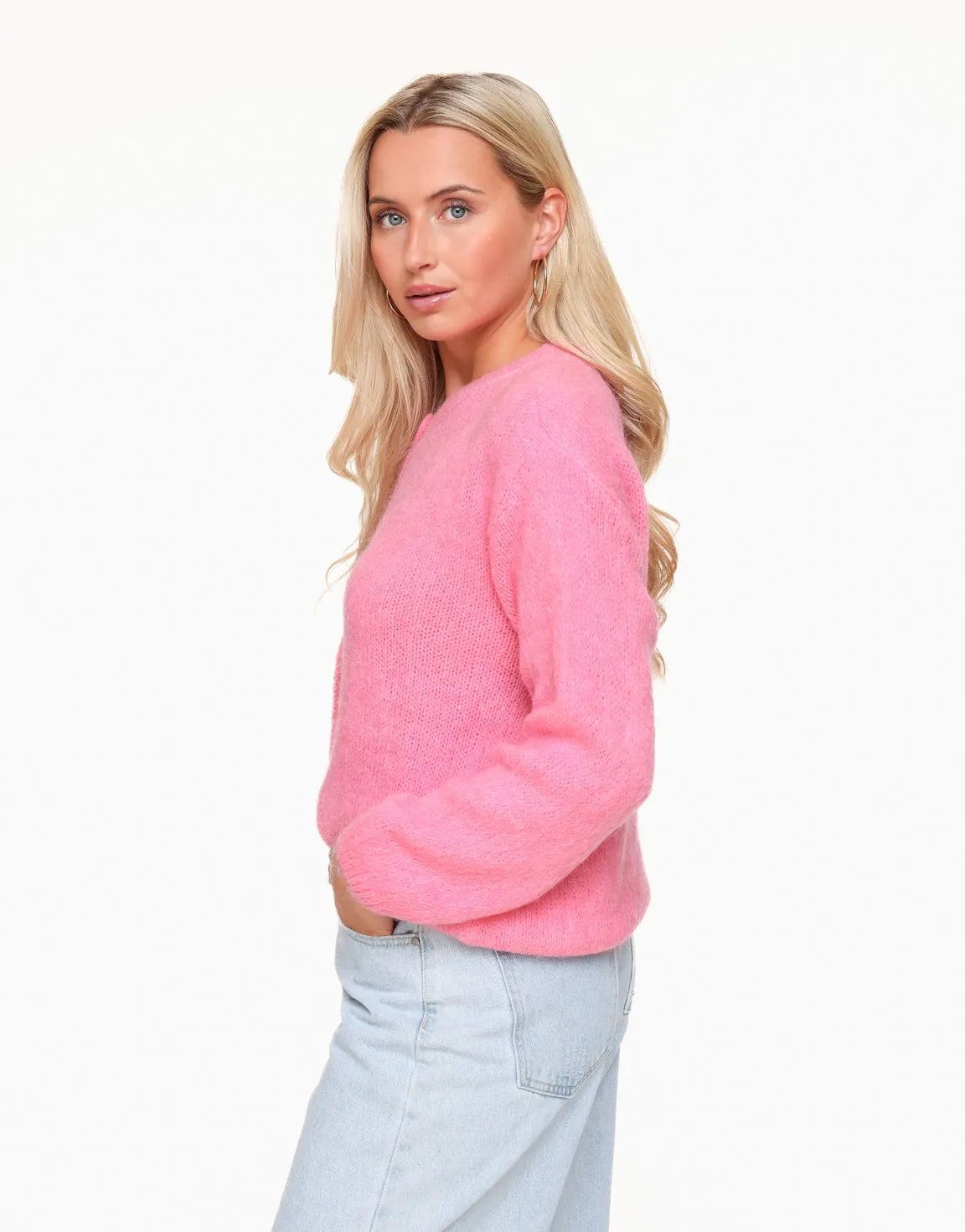 Roze Gebreide - Vest