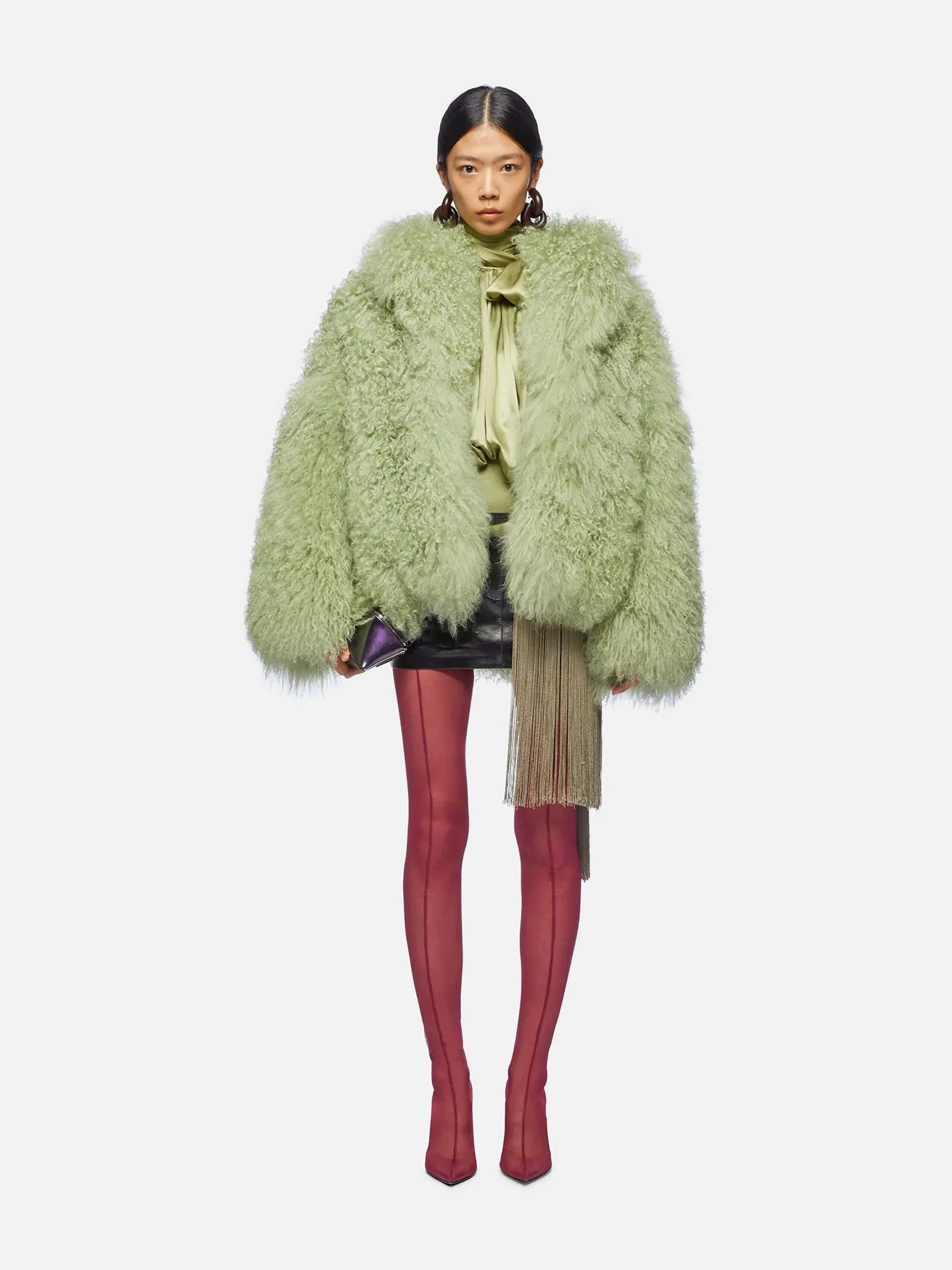 Sage green short coat