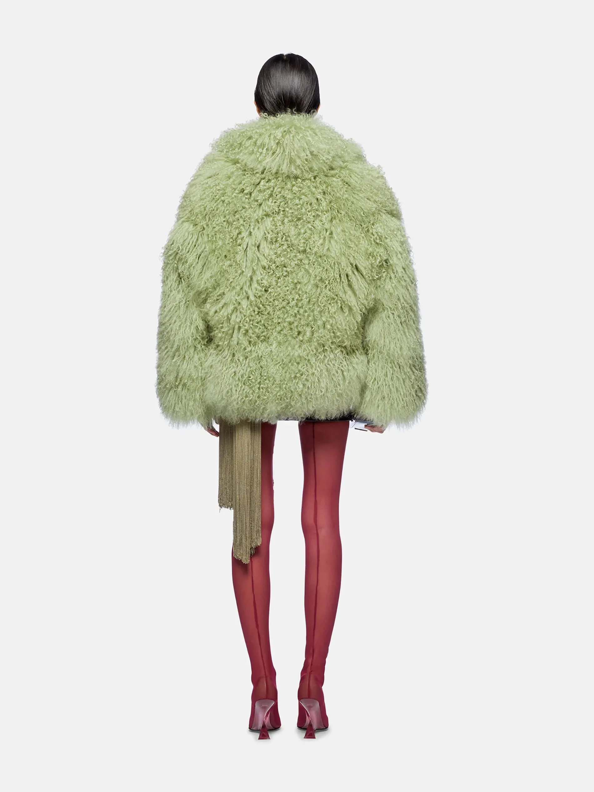Sage green short coat