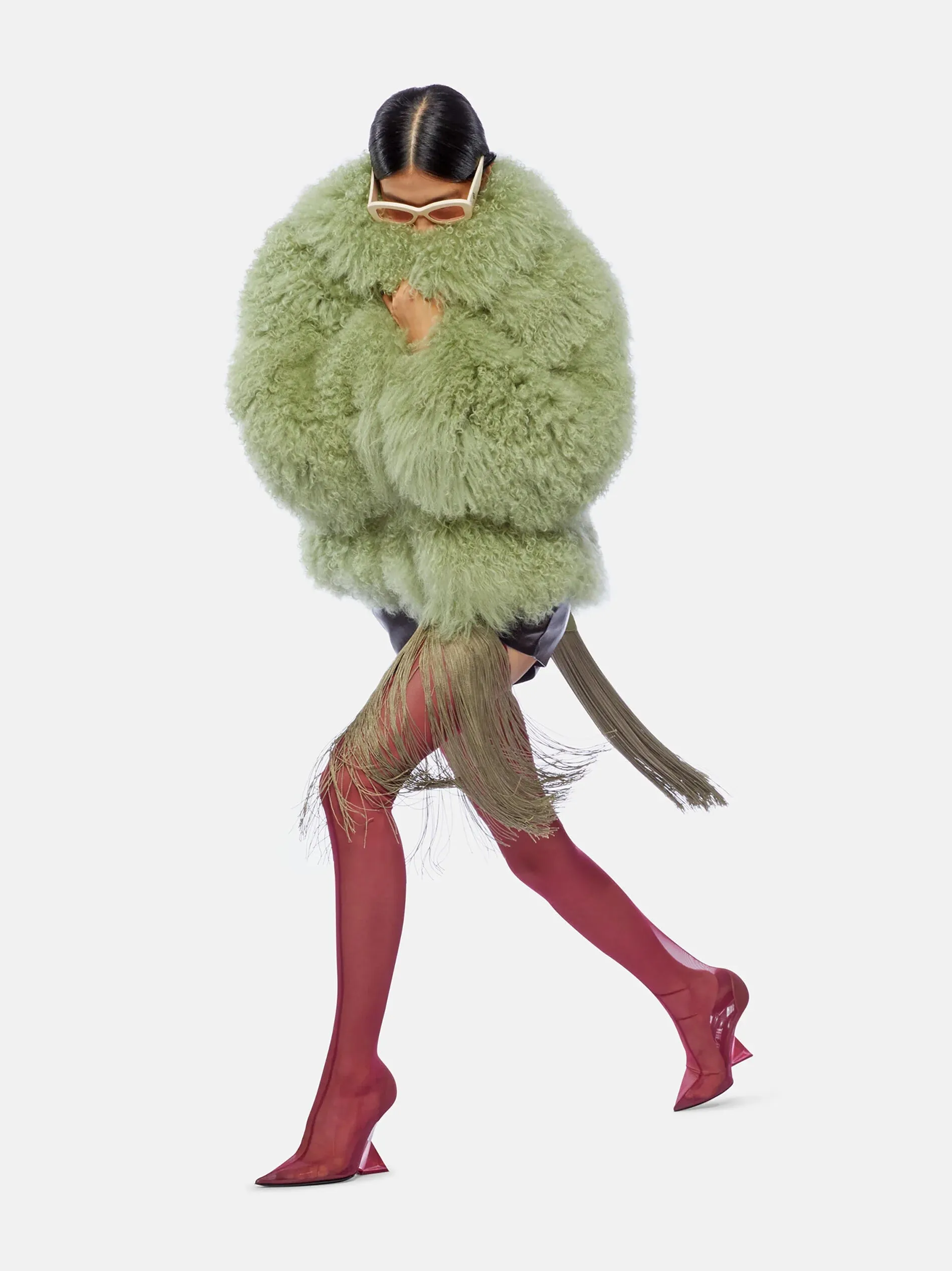 Sage green short coat
