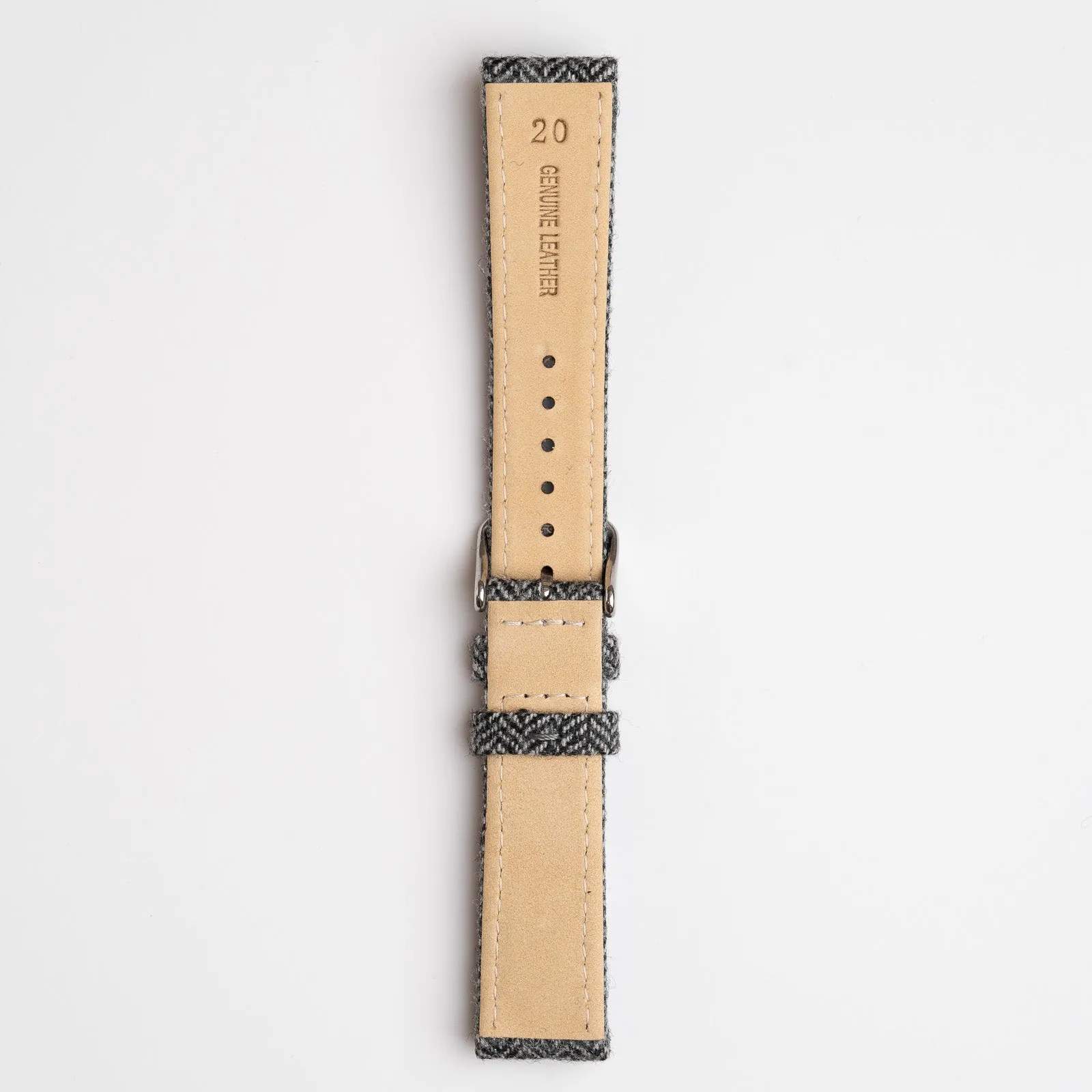 Sandbanks Tweed Black Watch Strap
