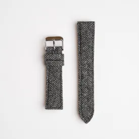 Sandbanks Tweed Black Watch Strap