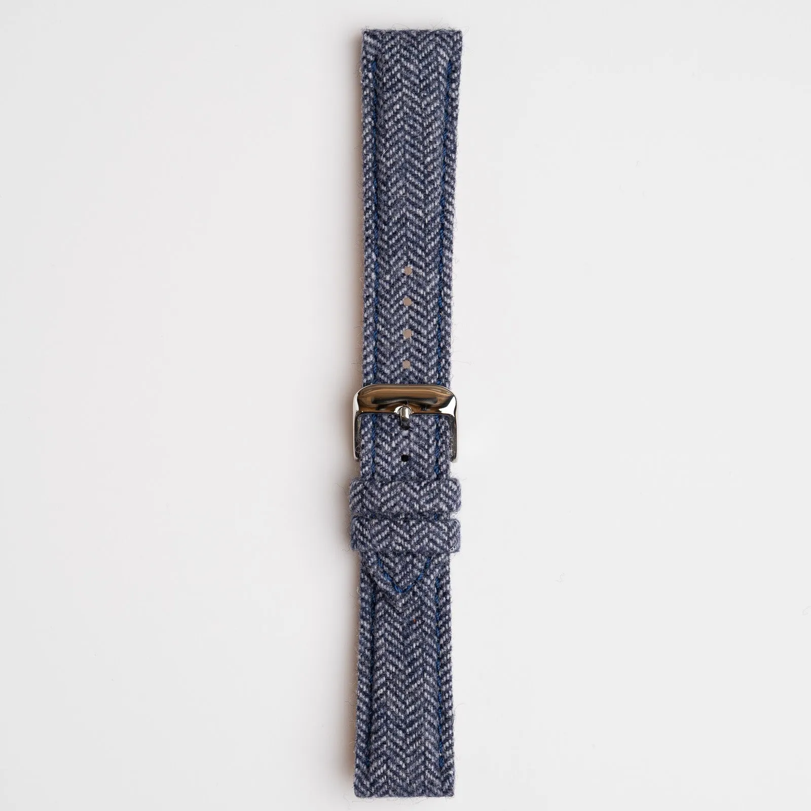 Sandbanks Tweed Blue Watch Strap