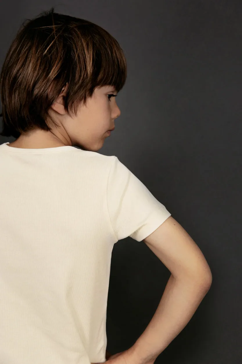 S/S Vest, Cream
