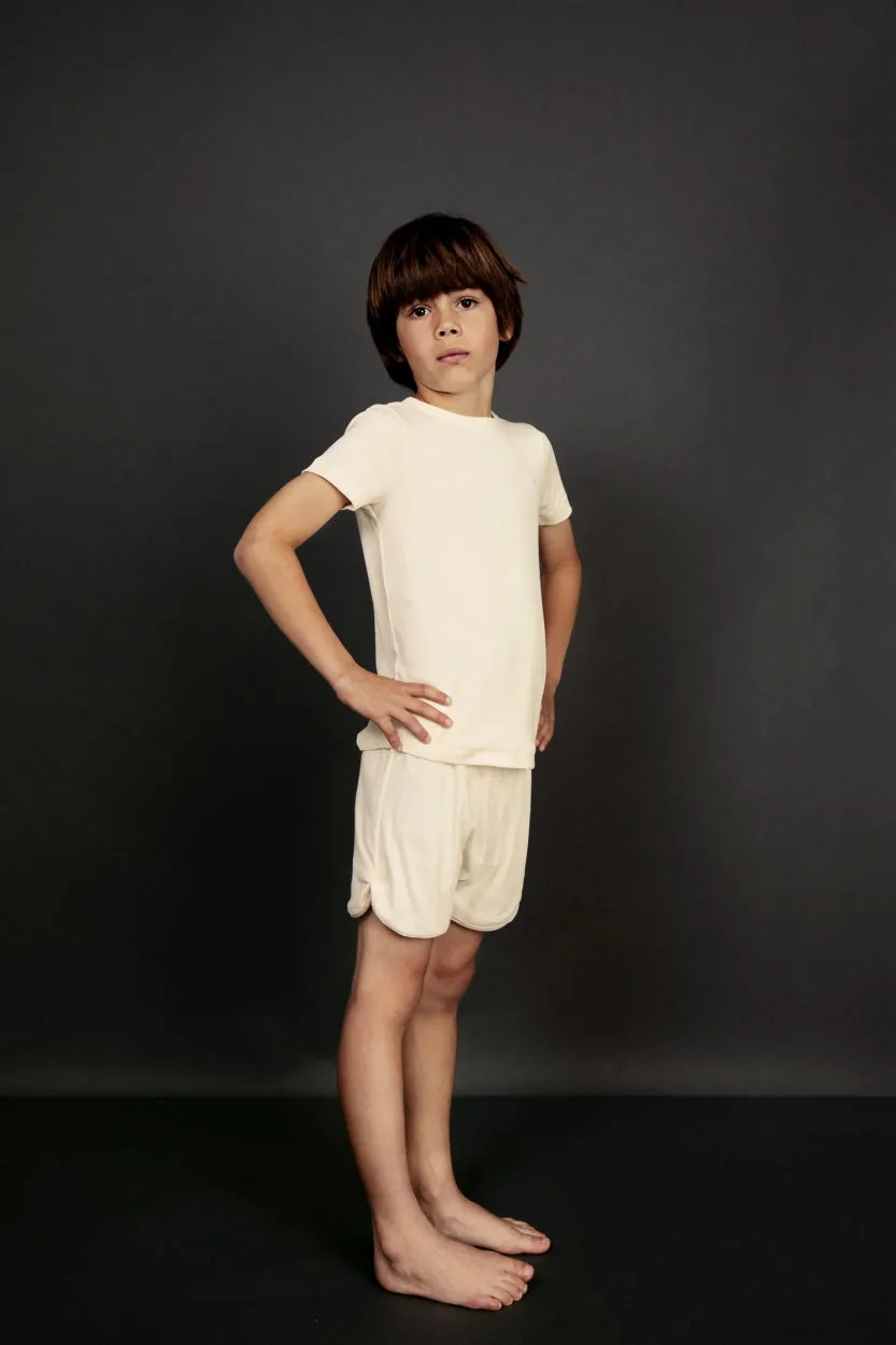 S/S Vest, Cream