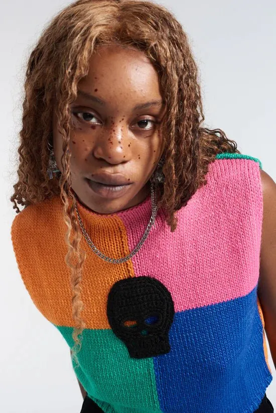 The Ragged Priest Destroy Knit Sleeveless Jumper