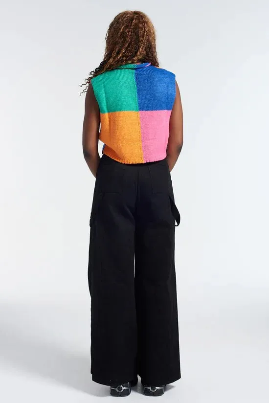 The Ragged Priest Destroy Knit Sleeveless Jumper