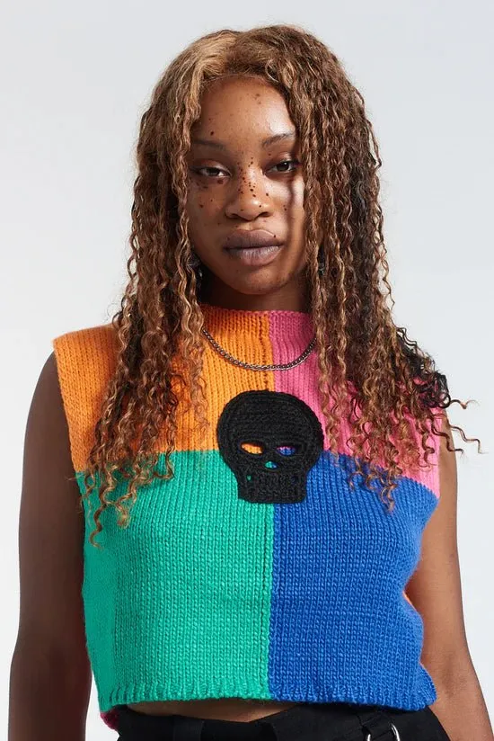 The Ragged Priest Destroy Knit Sleeveless Jumper