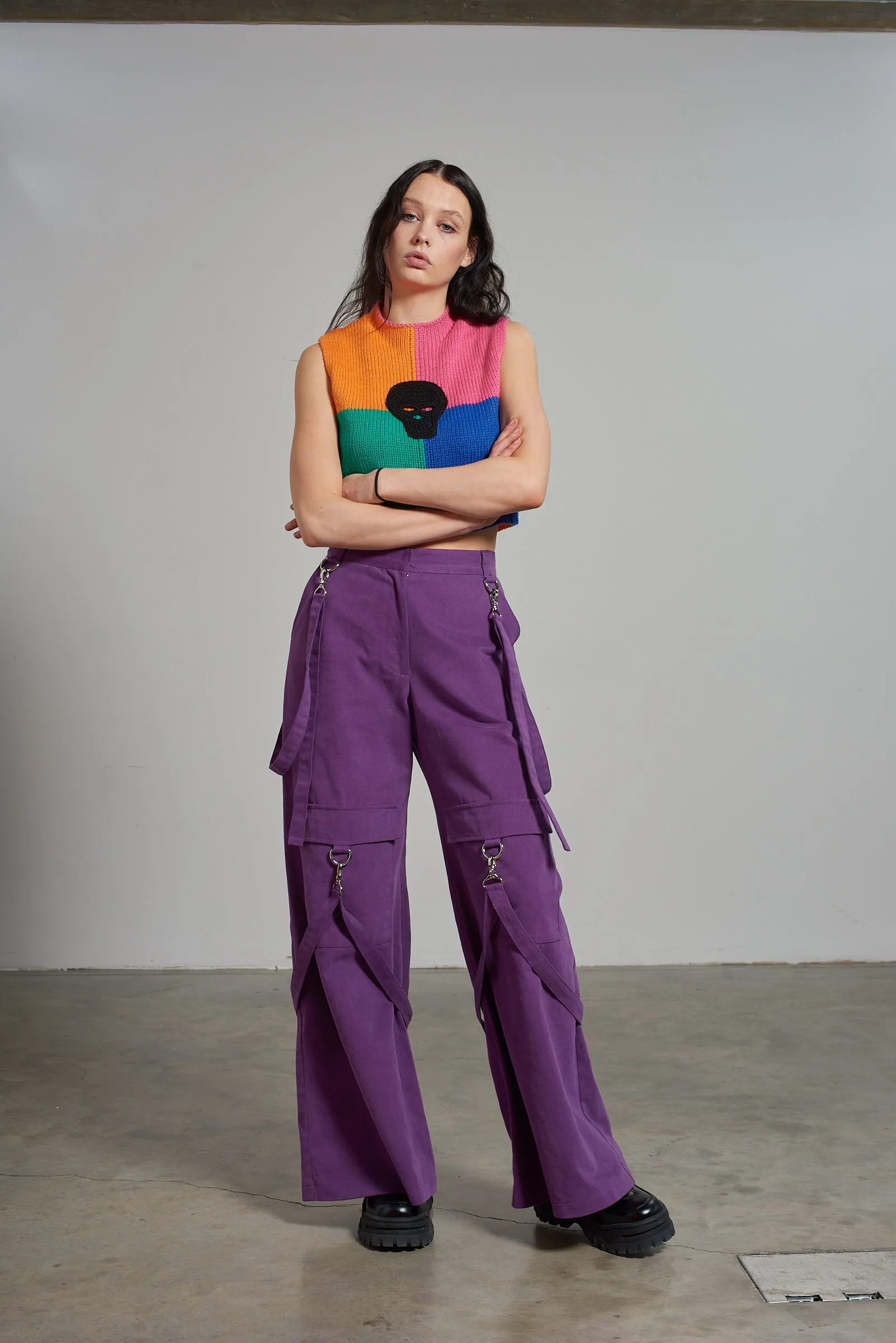 The Ragged Priest Destroy Knit Sleeveless Jumper