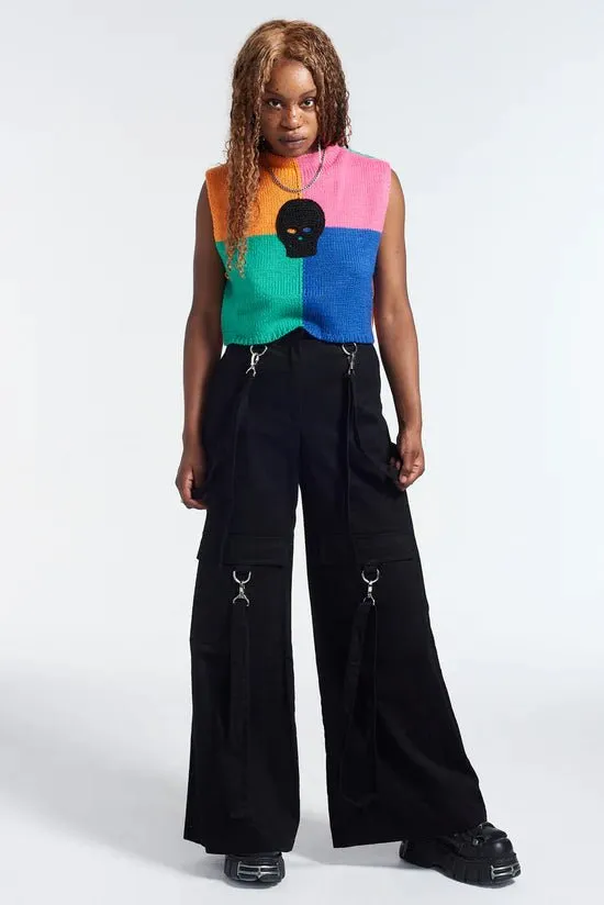 The Ragged Priest Destroy Knit Sleeveless Jumper