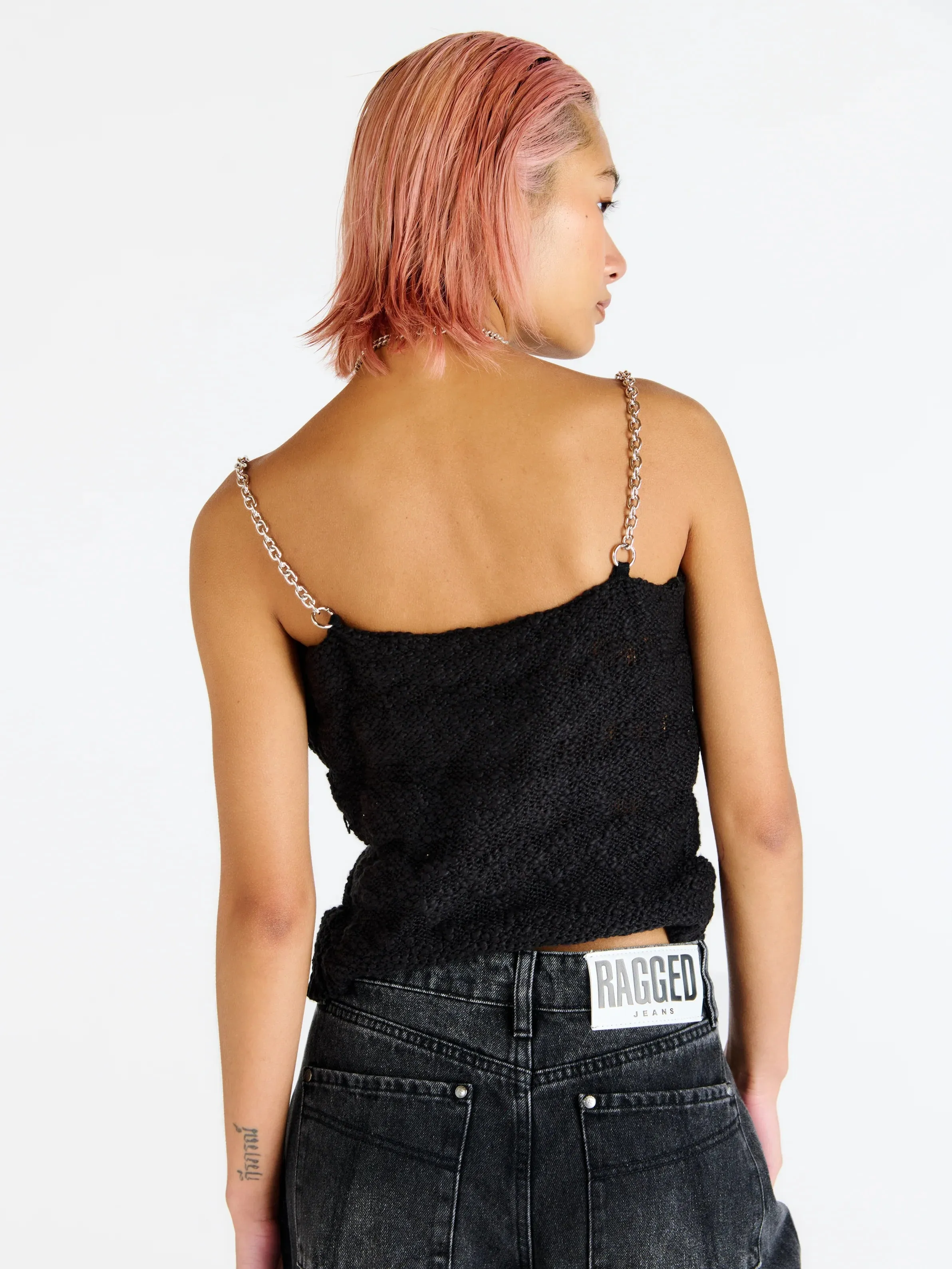The Ragged Priest Jennifer Lace Knit Vest Top