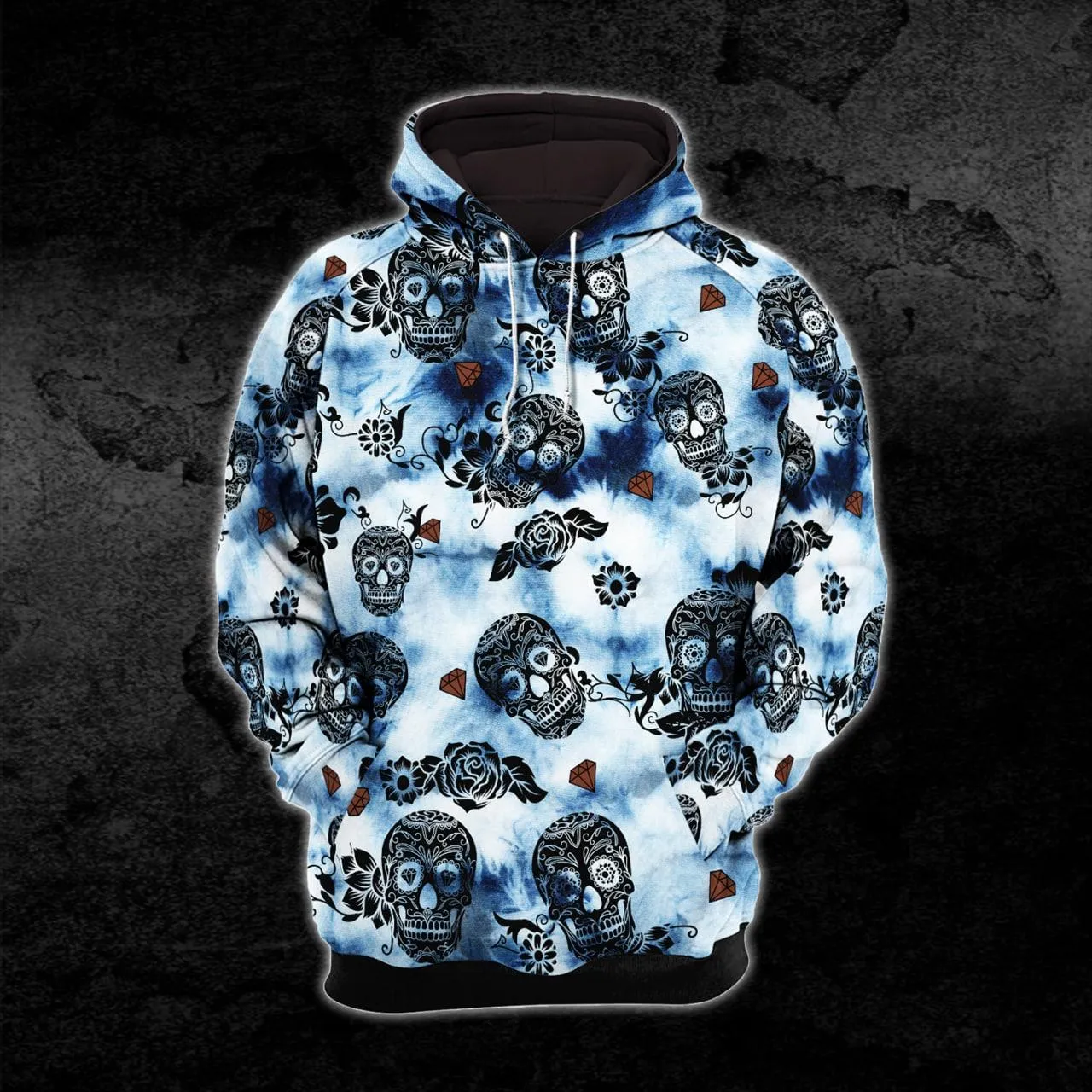 TieDye Mandala Skull Combo Hoodie and Leggings