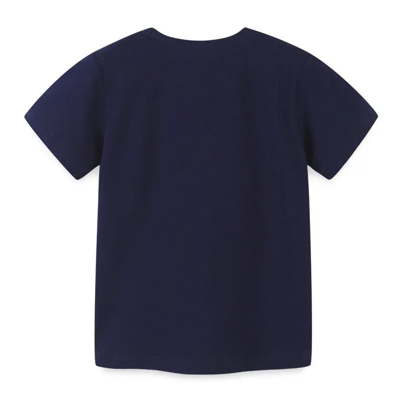 Toddler Boy's Vehicle Print Short-sleeve Tee