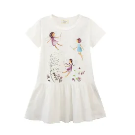 Toddler/Kid Girl's Floral Fairies Dance Design Dress