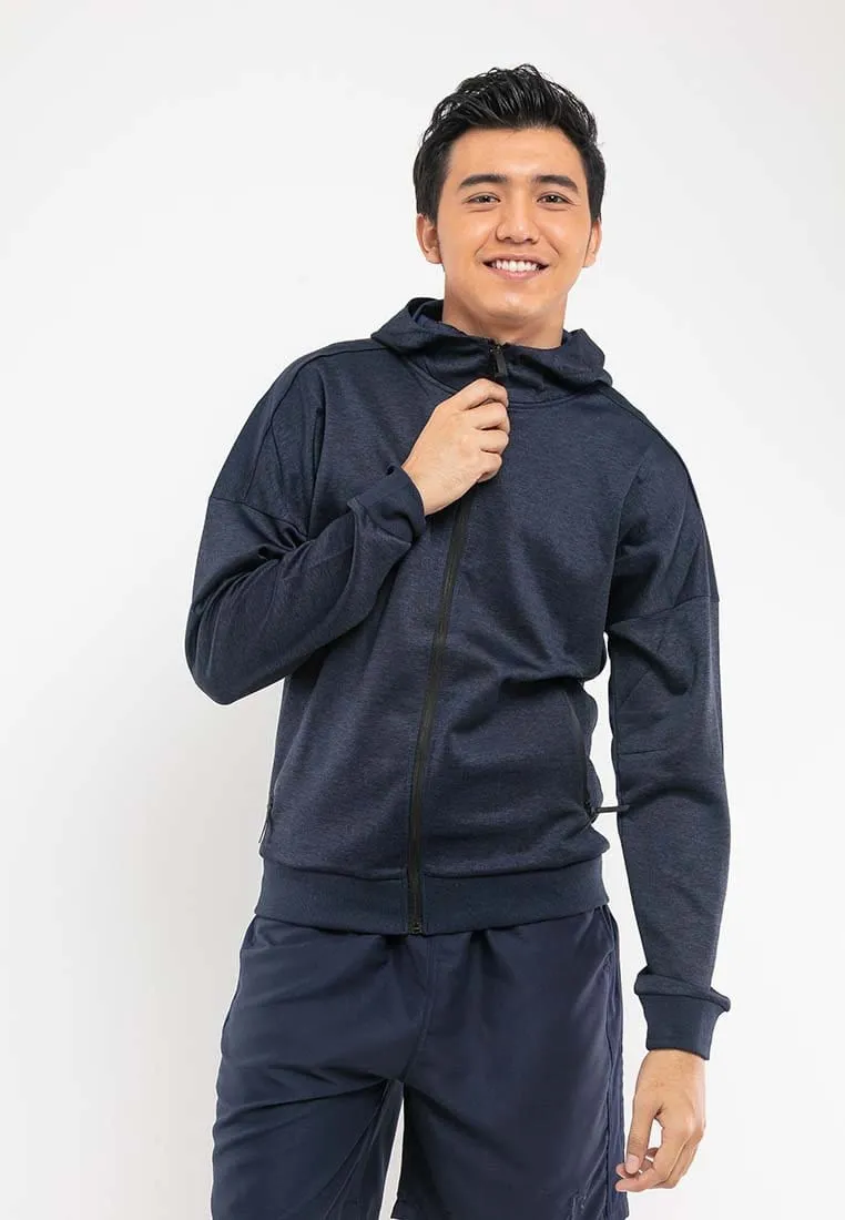 Two Tone Stretchable Hoodie Jacket - 30372