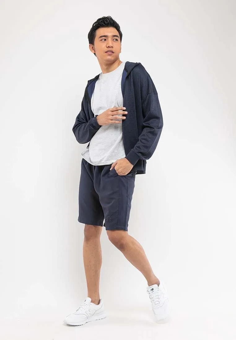 Two Tone Stretchable Hoodie Jacket - 30372