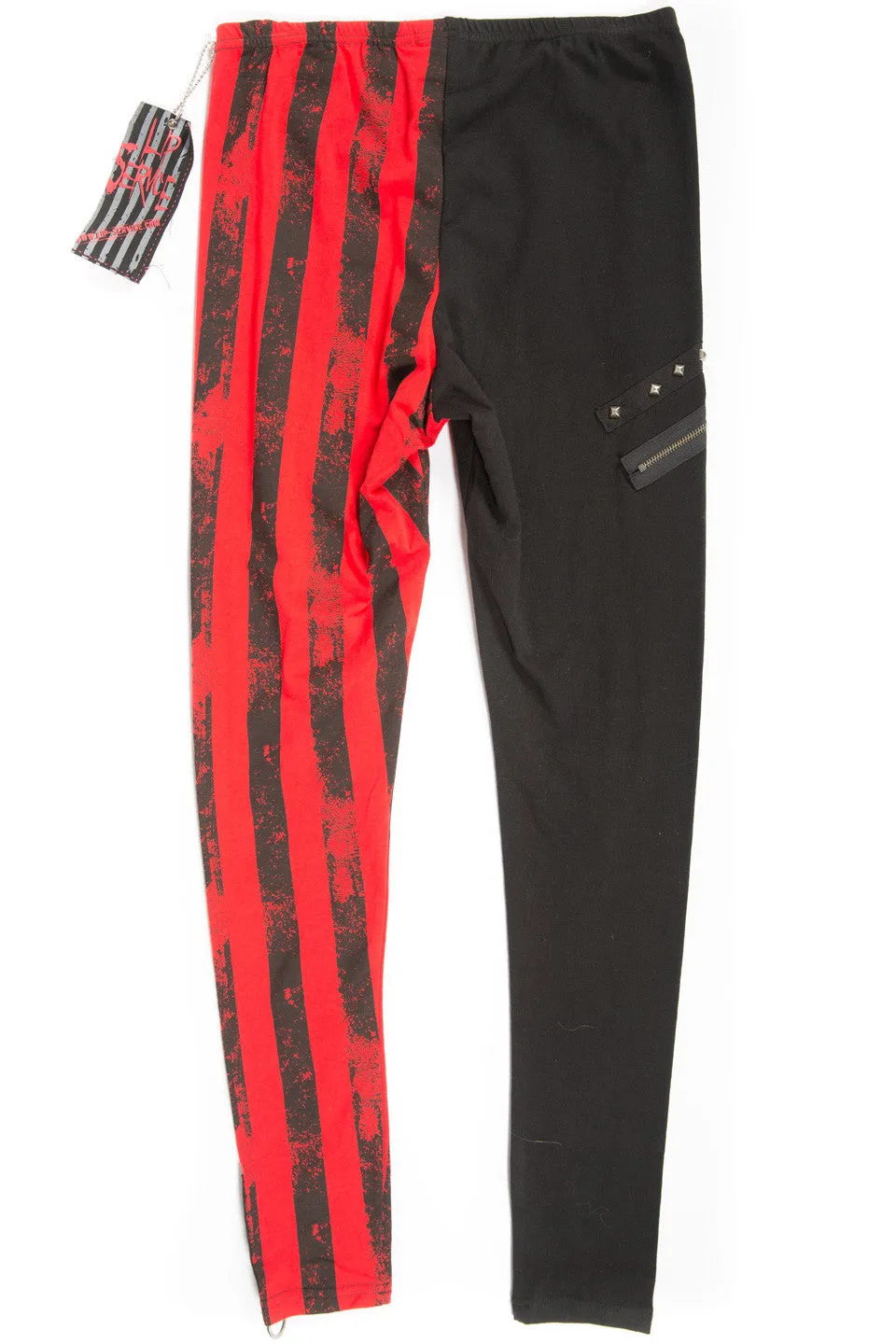 Vintage Batz & Bones Striped Leggings