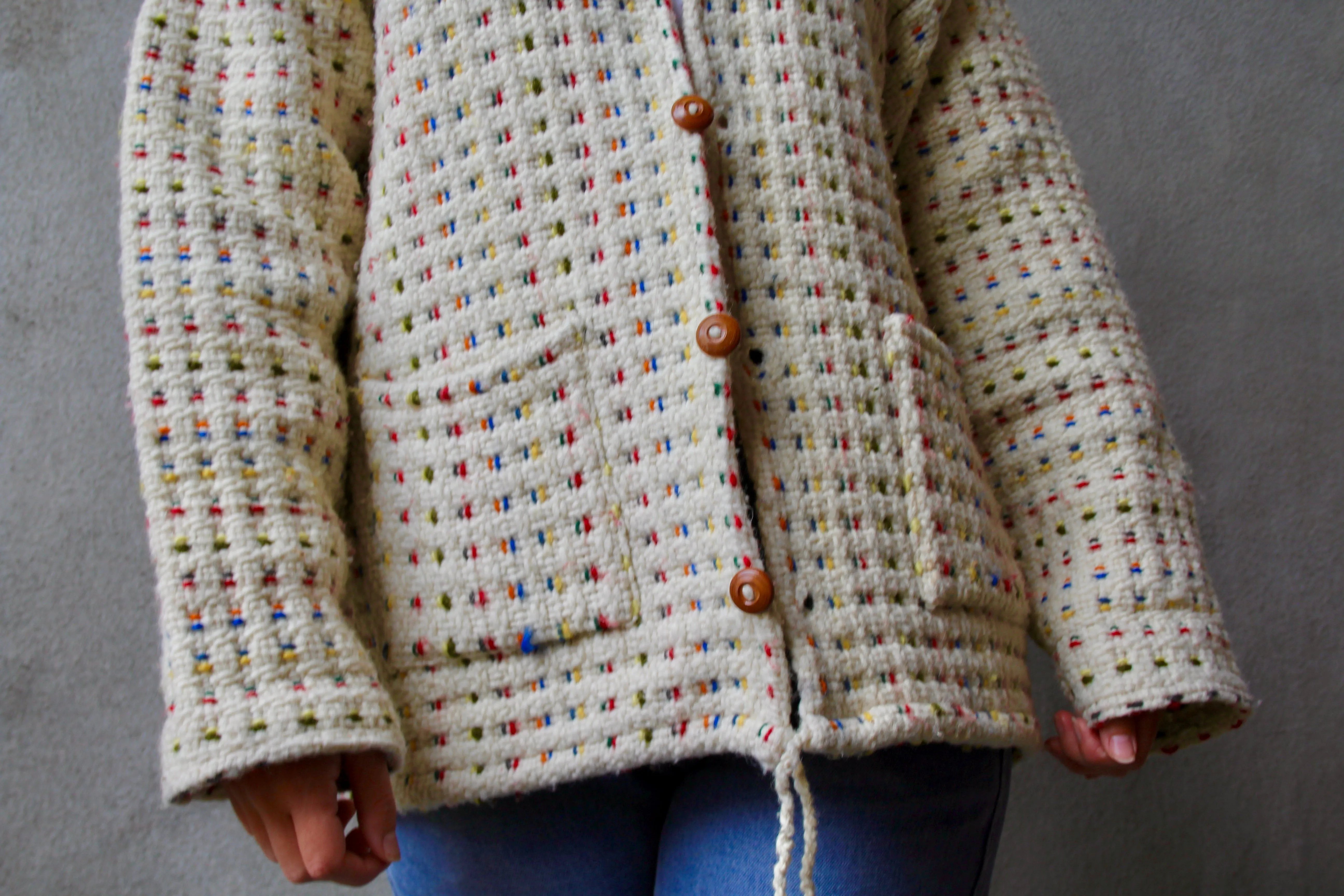 Vintage knit confetti cardigan - L/XL