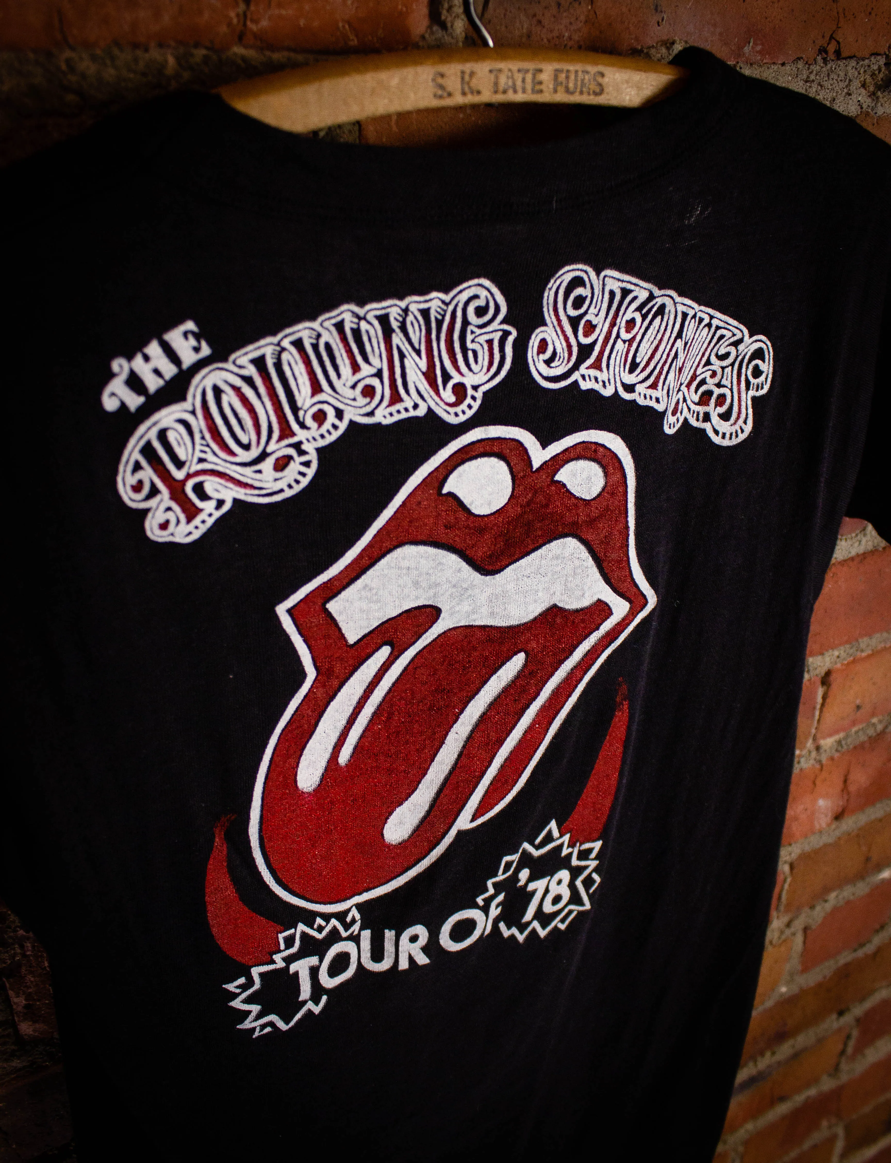 Vintage Rolling Stones Tour of '78 Concert T Shirt 1978 Black XS