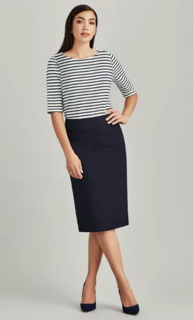 Womens Comfort Wool Stretch Relaxed Fit Lined Skirt