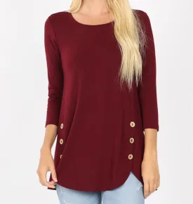 Wooden Button Top - Plus