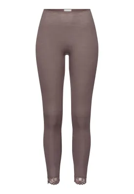 Woolen Lace Wool and Silk Lace Trim Leggings | Stonewash 70910-2756